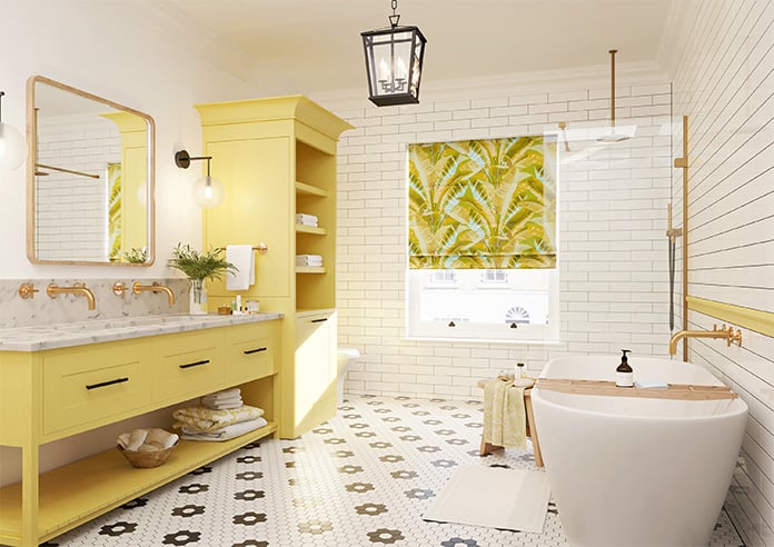 Rodeo Drive, Yellow - Motorised Roman Blind - Image 6